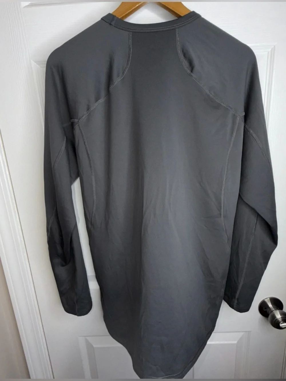 The North Face Mens Large Long Sleeve Performance Active Shirt L Gray FlashDry